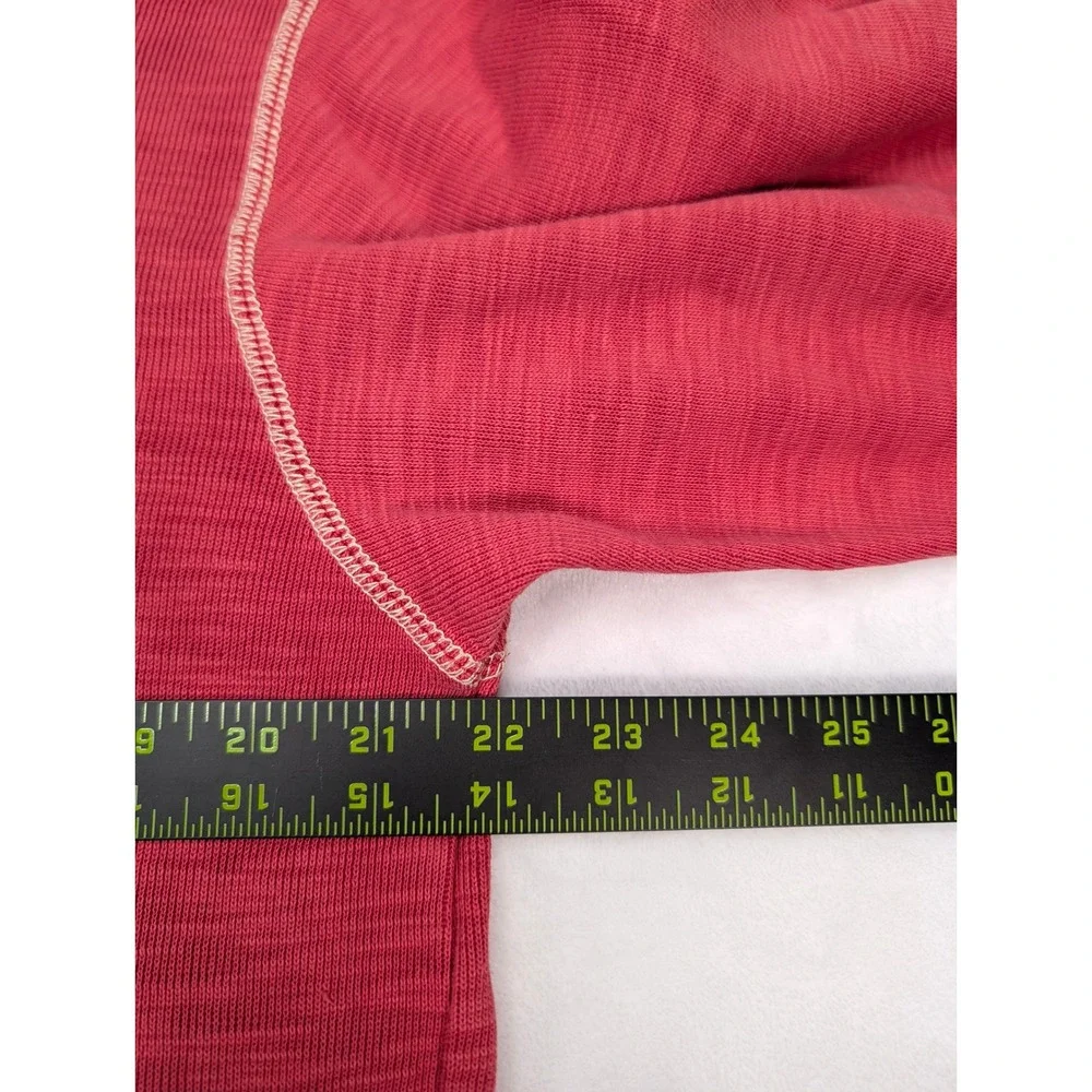 ORVIS Trout Bum Mens Quarter Zip Pullover Sweater M Embroidered Cotton Blend Red